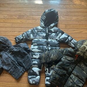 Micheal Kors Camouflage Baby Snowsuit Set